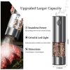 2PCS Electric Salt And Pepper Grinder Set - Battery-powered Spice Grinder, Adjustable For Coarseness, Perfect For Home Kitchens, Durable Plastic, Elec