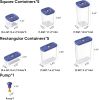 Food Storage Containers with Lids, 21 PCS Air Tight Plastic Food Containers with Date Tracking Dial