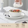 Plates and Bowls Set12 Pieces Dinnerware Set  Kitchen Dinner