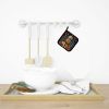 Golden Retriever Christmas Pair of Pot Holders Kitchen Heat Resistant Pot Holders Sets Oven Hot Pads for Cooking Baking BBQ, 7 1/2 x 7 1/2