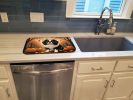 Japanese Chin Fall Dish Drying Mat Absorbent Dish Drying Mat Pad for Kitchen Counter Dish Drainer Mat for Countertop, 14 x 21", Multicolor