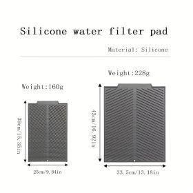 1pc Silicone Draining Board Mat, Folding Draining Mat, Large Drain Pad, Eco-Friendly Drainer Mat Heat Resistant Pot Mat Dishwasher Safe Trivet Mat (Size1: Large)