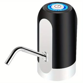 Automatic Electric Water Dispenser Pump; USB Charging Water Bottl Pump; Automatic (Color: Black)