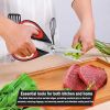 Kitchen Scissors All Purpose Heavy Duty Kitchen  Set Stainless Steel